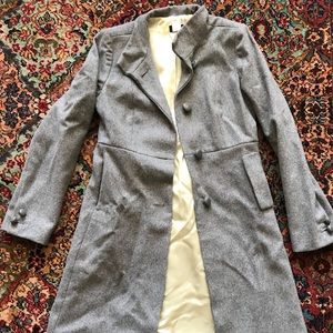 GREY WOOL DRESSCOAT J.CREW! LIKE NEW!